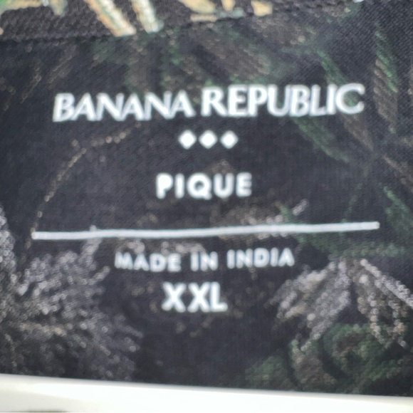 Banana Republic polo style Hawaiian print shirt, XXL - Picture 4 of 6